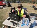 MG TD (Technical Director) and Marg Anderson managed timing on the Khanocross course