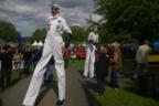 You can't have a car event without mechanics on stilts
